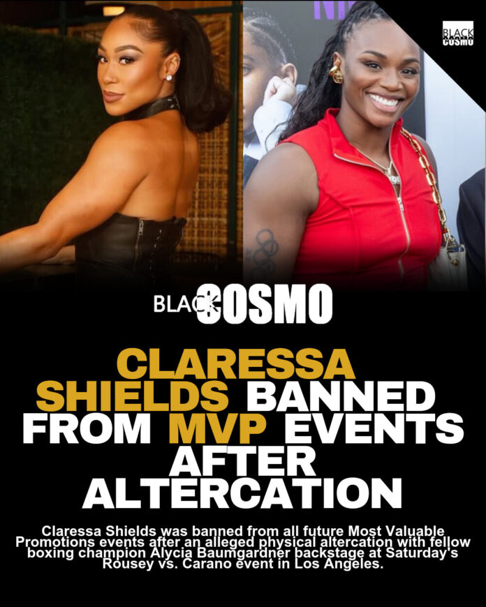 Claressa Shields Banned From MVP Events After Slap Claressa Shields Banned From MVP Events After Slap