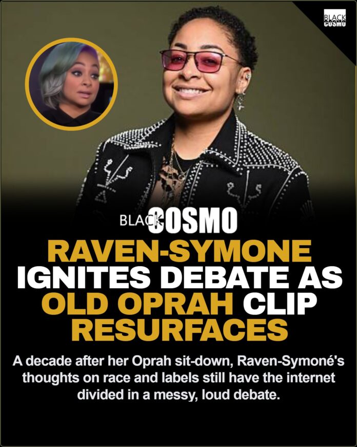 Raven-Symoné’s Old Oprah Interview Sparks Debate Over Race and Labels Raven-Symoné speaking confidently during a public appearance, sparking dialogue about race and labels in America.