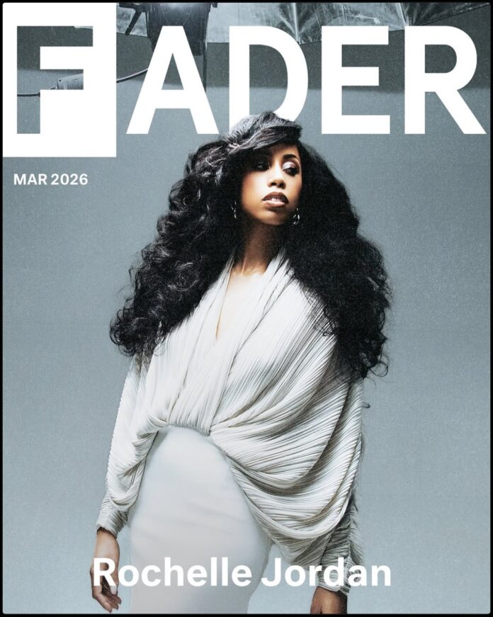 Rochelle Jordan FADER Cover Feature May 2026 Rochelle Jordan striking a high-fashion pose in her May 2026 magazine cover feature.
