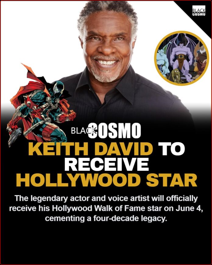 Keith David Hollywood Walk of Fame Star Announcement Announcement image of Keith David receiving a star on the Hollywood Walk of Fame