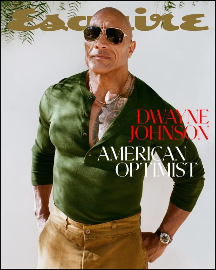 Dwayne Johnson Shares Health Scare and Life Lessons in Esquire Cover Dwayne Johnson posing for the Summer 2026 issue of Esquire magazine, photographed by Shaniqwa Jarvis