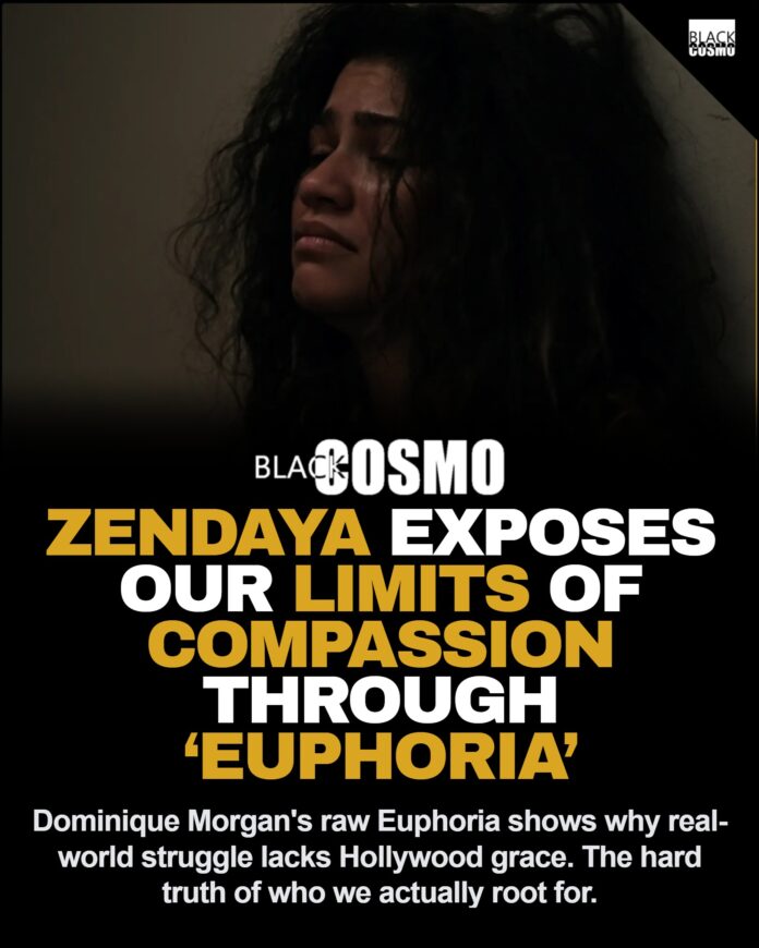 Why We Root For Zendaya But Fail Real Women Like Rue Zendaya as Rue Bennett in an emotional scene from HBO's series Euphoria.