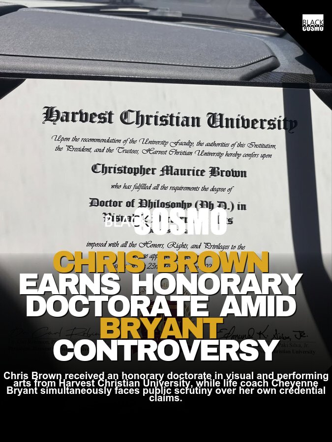 Chris Brown Receives His Doctorate Degree | PhD Chris Brown Receives His Doctorate Degree | PhD