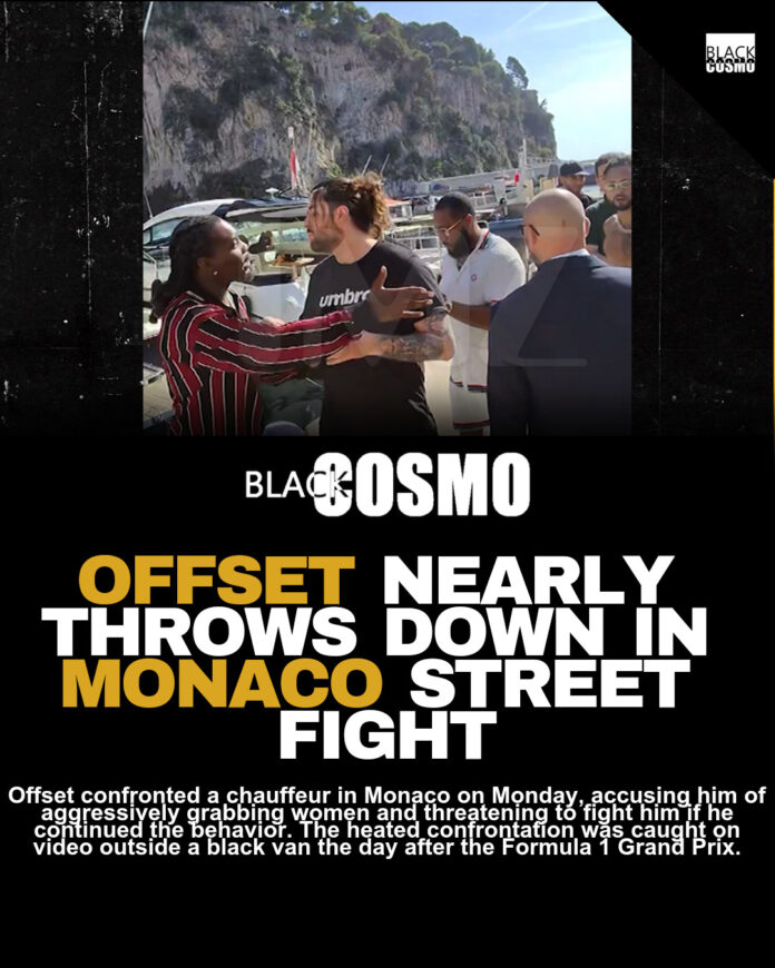 Offset Defends Women: Driver Faces Accusations of Manhandling Women in Heated Monaco Confrontation Caught on Video Offset Defends Women: Driver Faces Accusations of Manhandling Women in Heated Monaco Confrontation Caught on Video
