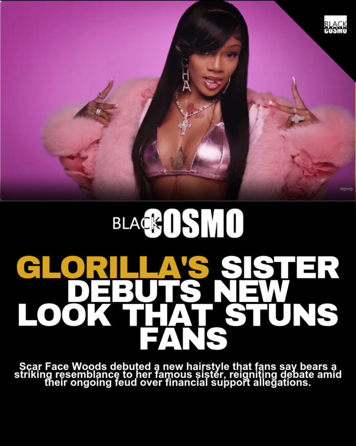 GloRilla’s Sister Scarface Woods Shocks Fans New Look GloRilla’s Sister Scarface Woods Shocks Fans New Look