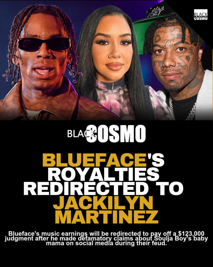 Blueface’s Music Royalties Diverted to Soulja Boy’s Baby Mama for Debt Settlement Blueface’s Music Royalties Diverted to Soulja Boy’s Baby Mama for Debt Settlement
