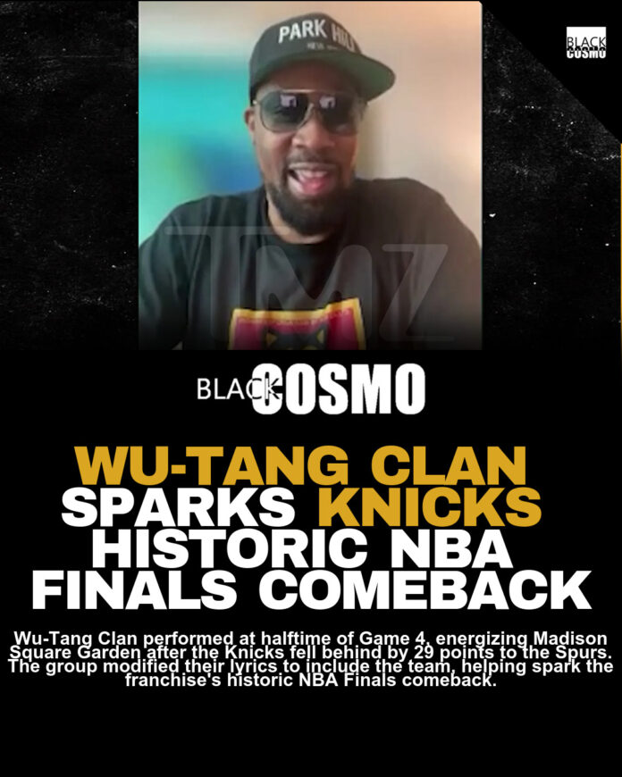 RZA Credits Wu-Tang Clan Performance for Energizing MSG During Knicks Comeback Victory RZA Credits Wu-Tang Clan Performance for Energizing MSG During Knicks Comeback Victory