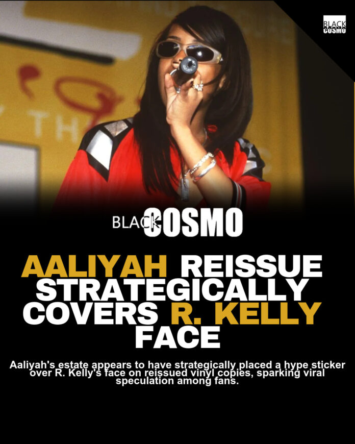 R. Kelly’s Face Covered on Aaliyah Vinyl R. Kelly’s Face Covered on Aaliyah Vinyl