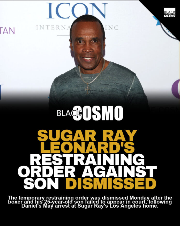 Sugar Ray Leonard’s Restraining Order Dismissed Sugar Ray Leonard’s Restraining Order Dismissed