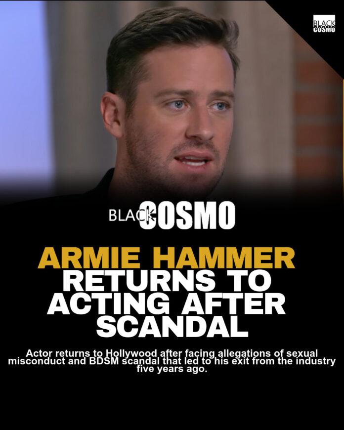 Armie Hammer: Cat Food Commercial After Exile Armie Hammer: Cat Food Commercial After Exile