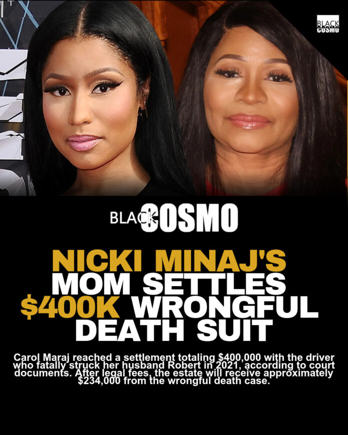 Nicki Minaj’s Mother Receives Six-Figure Settlement Following Husband’s Death Nicki Minaj’s Mother Receives Six-Figure Settlement Following Husband’s Death