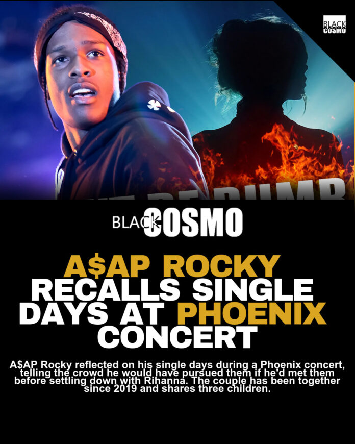 A$AP Rocky Makes Flirtatious Remarks to Female Fans at Arizona Concert A$AP Rocky Makes Flirtatious Remarks to Female Fans at Arizona Concert