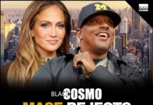 Mase Rejects Jennifer Lopez’s Real New Yorker Definition A classic silver New York City subway train moving through a station, symbolizing the urban debate on local identity.