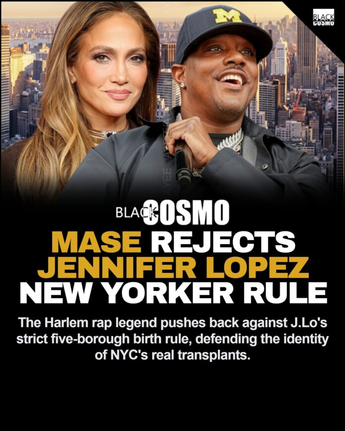 Mase Rejects Jennifer Lopez’s Real New Yorker Definition A classic silver New York City subway train moving through a station, symbolizing the urban debate on local identity.