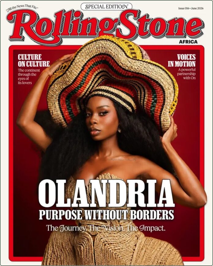 Olandria Carthen Rolling Stone Africa June 2026 Cover Story Olandria Carthen posing for her Rolling Stone Africa June 2026 cover story shoot, dressed in high-concept fashion designs.
