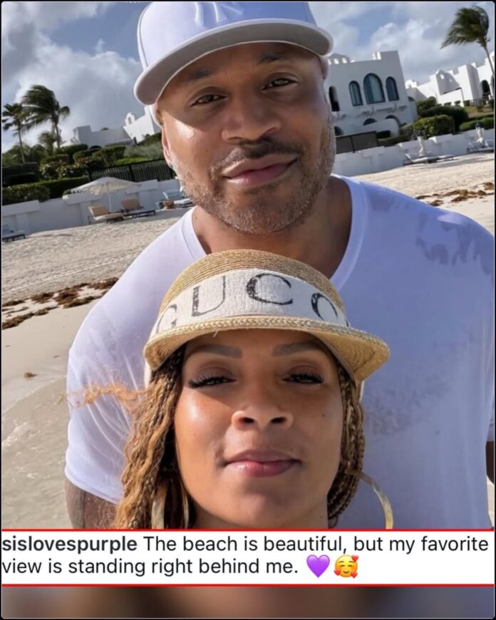 Simone Smith and LL Cool J Share Rare Selfie Moment Simone Smith and LL Cool J posing together for a relaxed, close-up selfie.