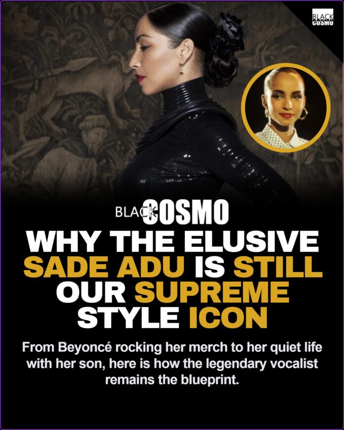Where Is Sade Adu Now? SADE ADU: THE UNTOUCHABLE BLUEPRINT OF SMOOTH A beautiful editorial portrait of music and style icon Sade Adu looking effortlessly chic.
