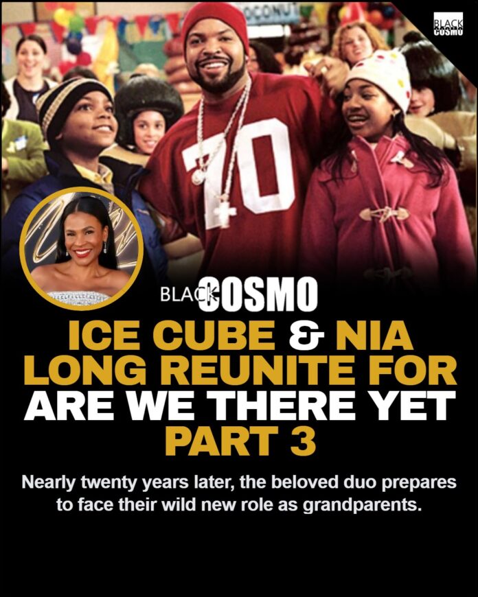 Ice Cube & Nia Long Reunite For Are We There Yet 3 Ice Cube and Nia Long smiling together in a scene from the family comedy Are We There Yet.