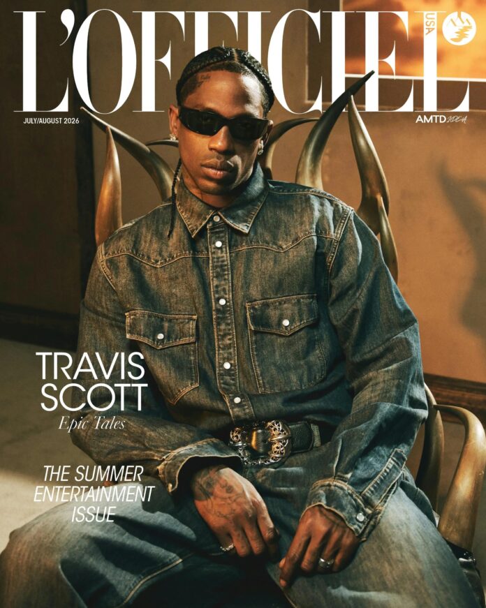 Travis Scott on L’Officiel USA July 2026 Travis Scott on L’Officiel USA July 2026