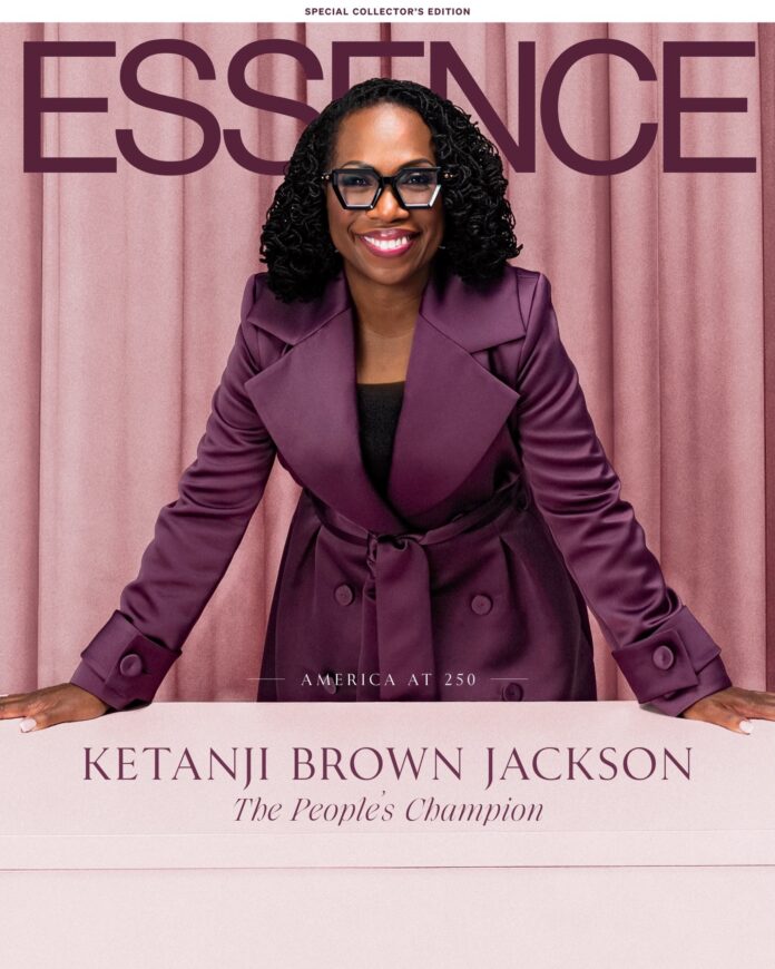 Justice Ketanji Brown Jackson Shines on Essence Magazine Cover with Stunning Styling by Chas Chevonne and Rich Face Makeup Justice Ketanji Brown Jackson Shines on Essence Magazine Cover with Stunning Styling by Chas Chevonne and Rich Face Makeup