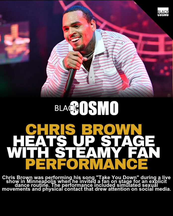 Chris Brown Engages in Intimate Dancing with Fan During Performance Chris Brown Engages in Intimate Dancing with Fan During Performance