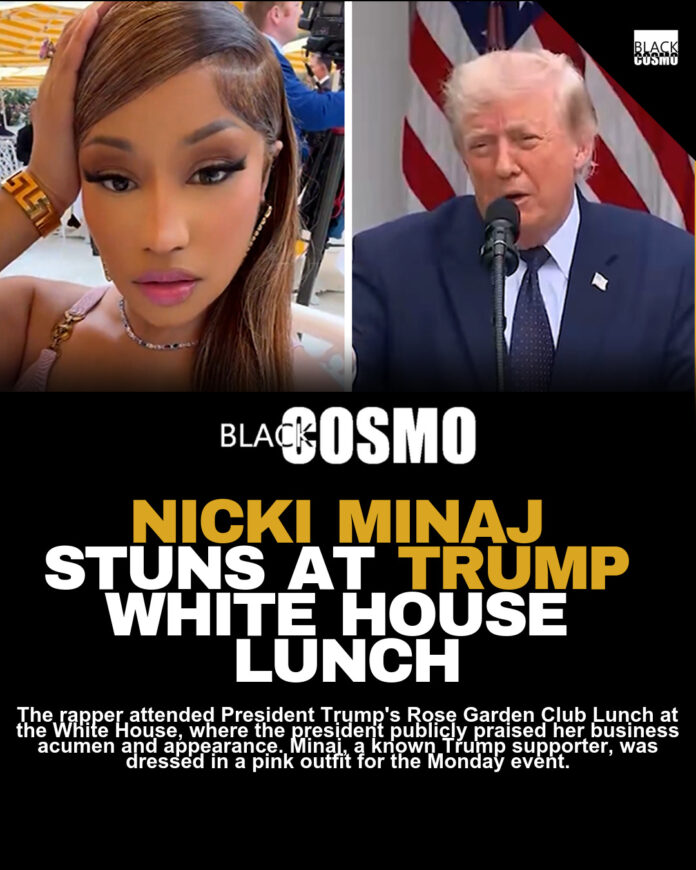 Trump Praises Nicki Minaj’s Appearance at White House Rose Garden Lunch Trump Praises Nicki Minaj’s Appearance at White House Rose Garden Lunch