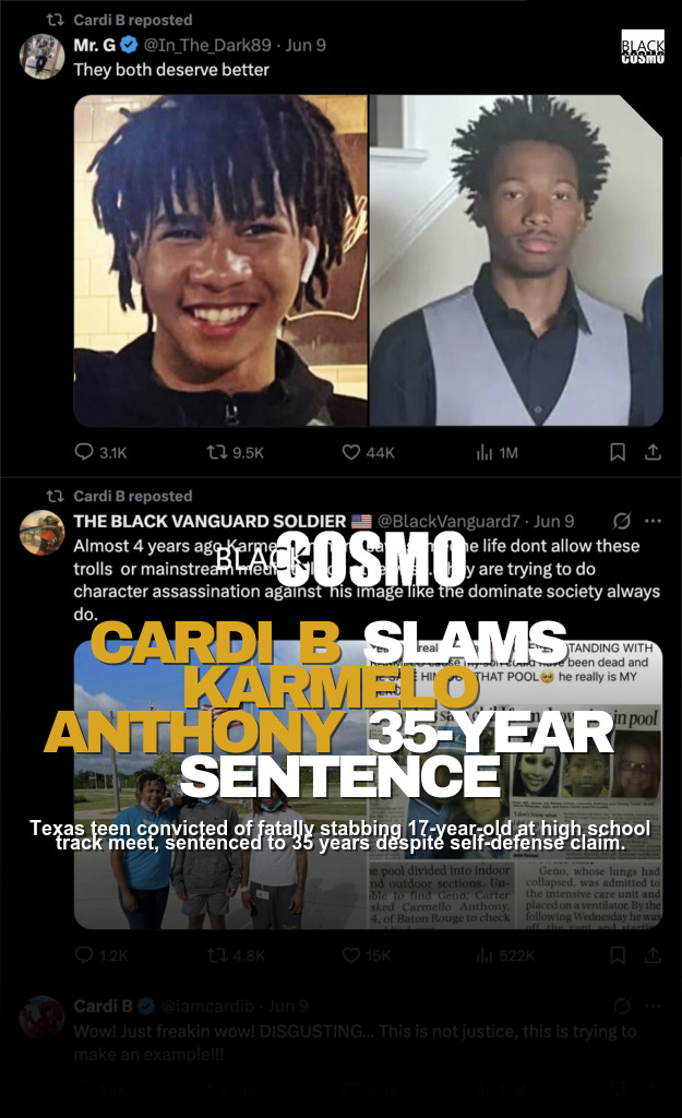 Cardi B Reacts to Karmelo Anthony’s 35-Year Prison Sentence Cardi B Reacts to Karmelo Anthony’s 35-Year Prison Sentence