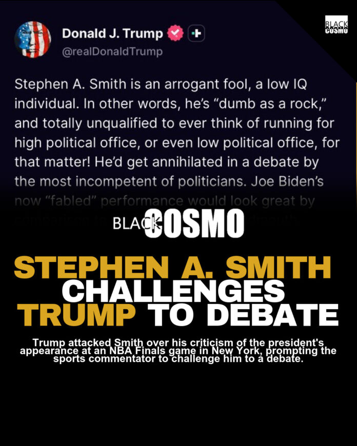 Stephen A. Smith Fires Back at Trump Claim Stephen A. Smith Fires Back at Trump Claim