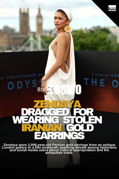 Zendaya Criticized for Wearing Stolen Iranian Earrings Zendaya Criticized for Wearing Stolen Iranian Earrings