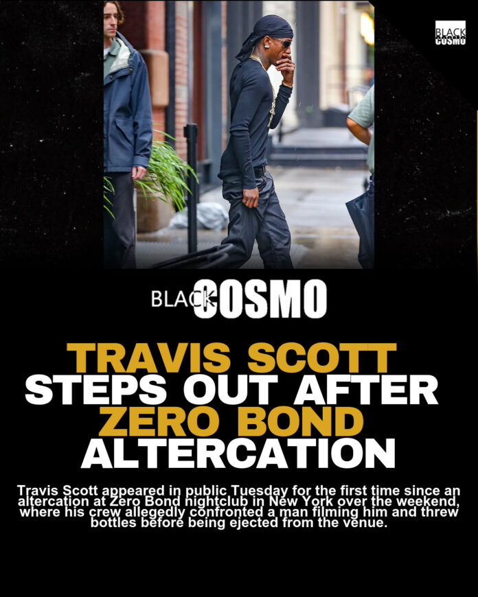 Travis Scott & Jordan Clarkson Spotted After Zero Bond Travis Scott & Jordan Clarkson Spotted After Zero Bond