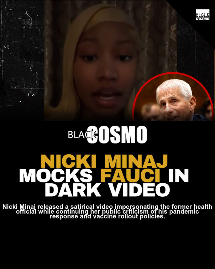 Nicki Minaj Parodies Dr. Fauci in Mysterious Video Nicki Minaj Parodies Dr. Fauci in Mysterious Video