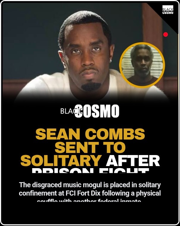 Sean Combs Solitary Confinement Prison Fight FCI Fort Dix Sean Combs attending an event in a black suit before his incarceration