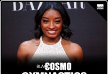 Simone Biles First Appearance Since Medical Procedure Olympic gymnast Simone Biles smiling on stage at a mental health panel.