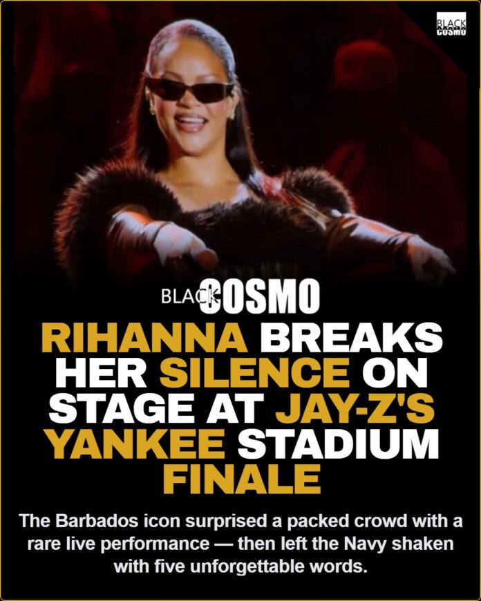 Rihanna Returns to the Stage And the Navy Wants More Rihanna and JAY-Z performing together live on stage during JAY-Z's Yankee Stadium concert residency.