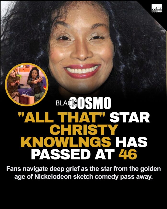 Christy Knowings and Kianna Underwood: All That Alumni Deaths A nostalgic portrait of former All That cast member Christy Knowings smiling at a public event.