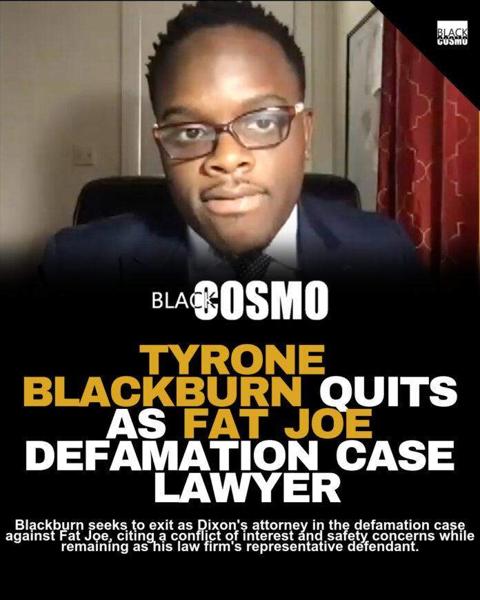 Tyrone Blackburn Flees Fat Joe Legal Battle Tyrone Blackburn Flees Fat Joe Legal Battle