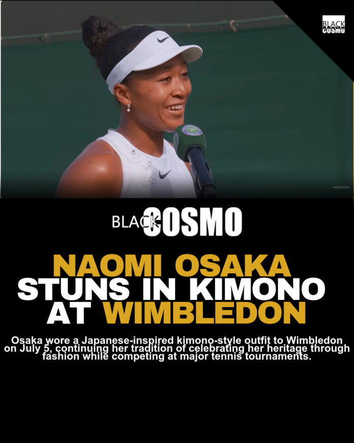 Naomi Osaka’s Couture Catwalk Moment at Wimbledon Naomi Osaka’s Couture Catwalk Moment at Wimbledon