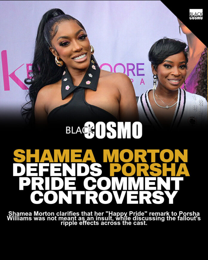 Shamea Morton on Porsha Williams’ “Happy Pride” Comment Shamea Morton on Porsha Williams’ “Happy Pride” Comment