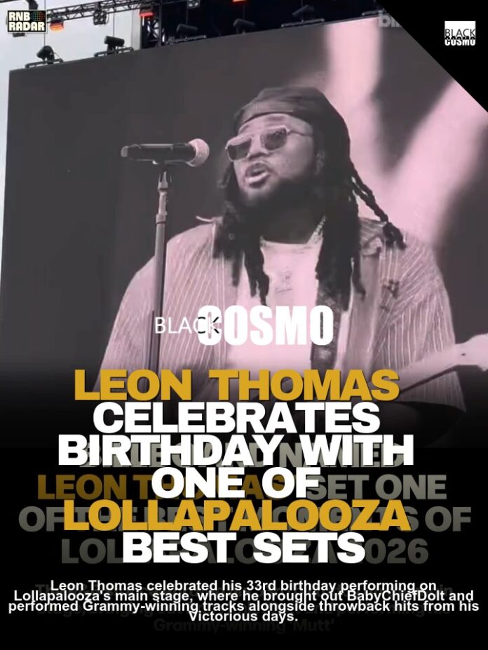 Leon Thomas on Billboard: Lollapalooza Performance Leon Thomas on Billboard: Lollapalooza Performance