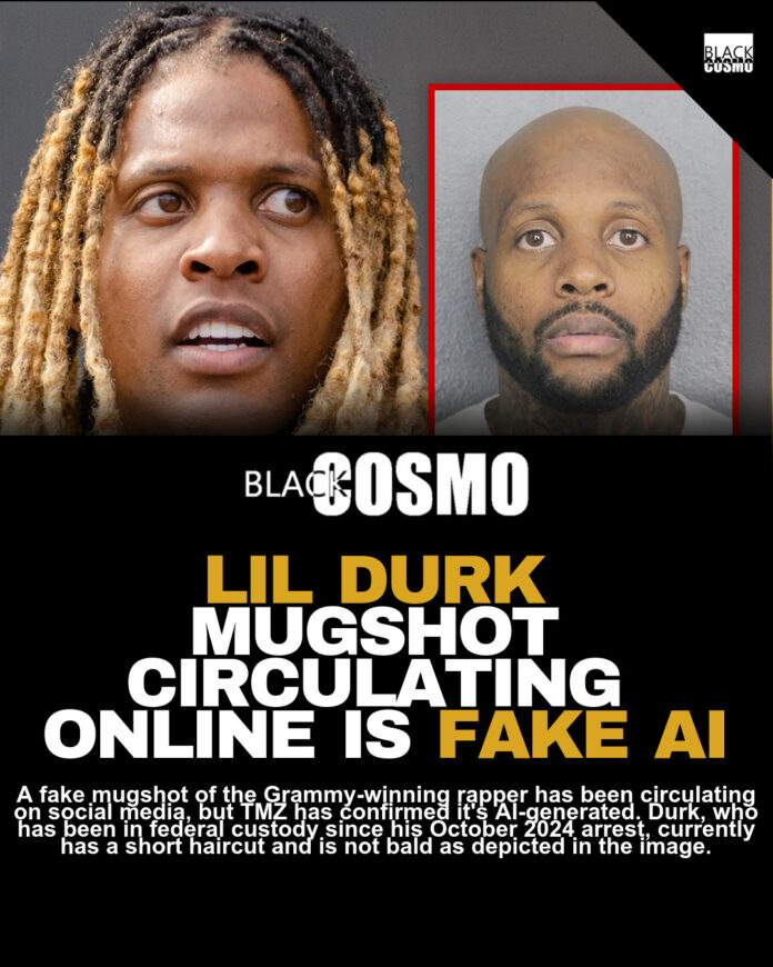 Lil Durk Viral Mugshot: AI-Generated Fake Image Lil Durk Viral Mugshot: AI-Generated Fake Image