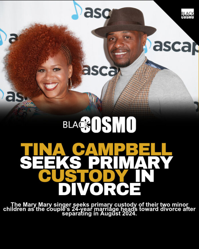 Tina Campbell Seeks Primary Custody in Divorce Tina Campbell Seeks Primary Custody in Divorce