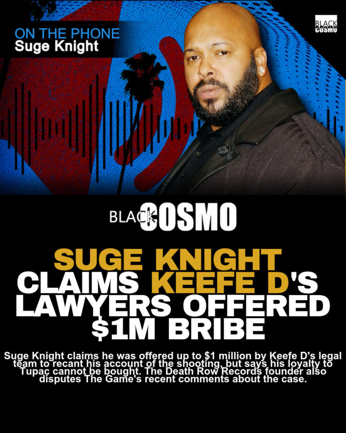 Keefe D’s Team Offered $1M to Suge Knight: Tupac Case Keefe D’s Team Offered $1M to Suge Knight: Tupac Case