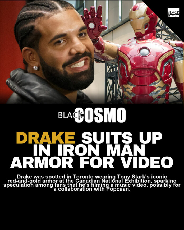 Drake as Iron Man: New Music Video Shoot Drake as Iron Man: New Music Video Shoot