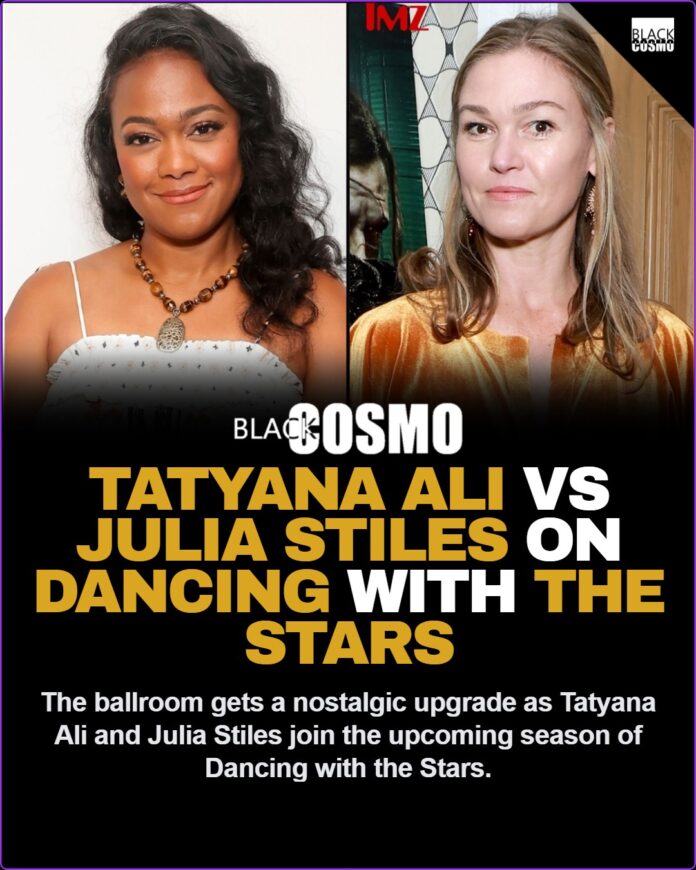 Tatyana Ali Julia Stiles Join Dancing with the Stars Cast Side-by-side photos of actresses Julia Stiles and Tatyana Ali, who are reportedly joining the upcoming season of Dancing with the Stars.