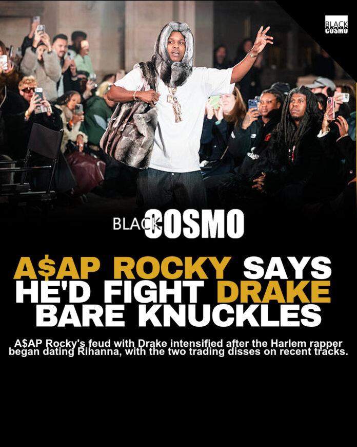 A$AP Rocky Wants to Fight Drake Without Gloves A$AP Rocky Wants to Fight Drake Without Gloves