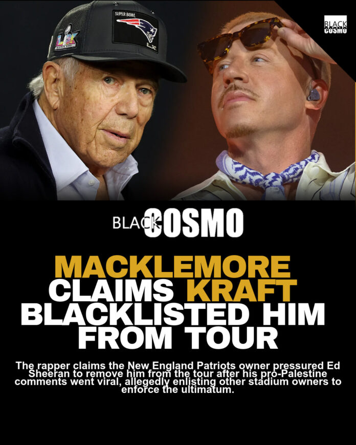 Macklemore Claims NFL Owners Blacklisted Him From Tour Macklemore Claims NFL Owners Blacklisted Him From Tour