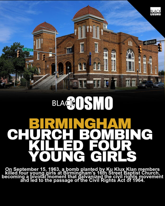 Birmingham Church Bombing: Four Girls Killed 1963 Birmingham Church Bombing: Four Girls Killed 1963