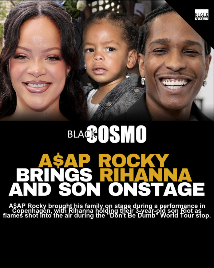 Rihanna and Son Riot Join A$AP Rocky in Copenhagen Rihanna and Son Riot Join A$AP Rocky in Copenhagen