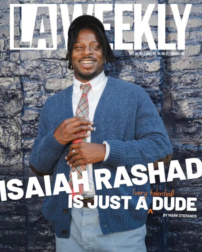 Isaiah Rashad on LA Weekly: September 2026 Cover Isaiah Rashad on LA Weekly: September 2026 Cover