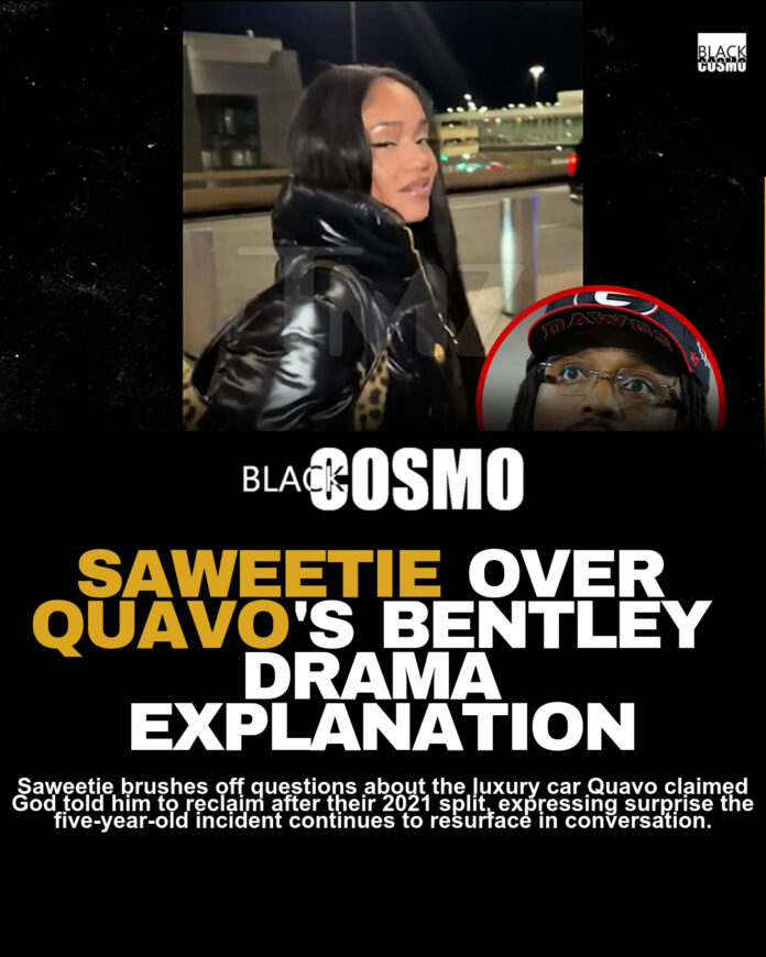 Saweetie Responds to Quavo’s Bentley Drama Comments Saweetie Responds to Quavo’s Bentley Drama Comments